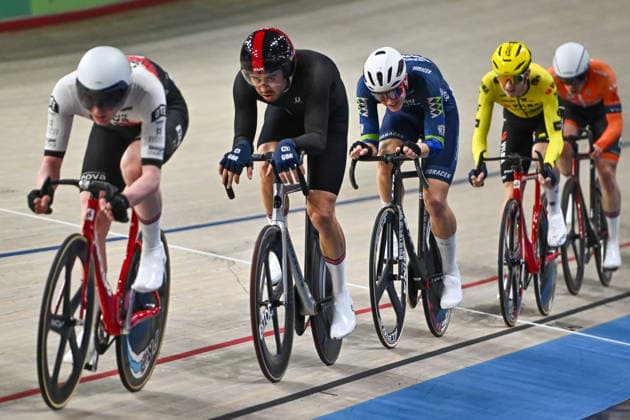 2026 British Cycling Lloyds National Track Championships Picture by Mathew Wells SWpix.com - 22 02 2026 - 2026 British Cycling Lloyds National Track Championships - National Cycling Centre, Manchester, England - Men s Points Race Qualifying Heat 2 - Charlie Tanfield Copyright: x xSWpix.comx(t axPhotographyxHubxLtd)xMathewxWells SWpix.comx SWP-3203-0879
