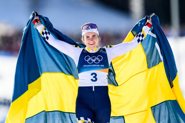260222 Ebba Andersson of Sweden celebrates winning in the women s 50km classic technique cross-country skiing race during day 16 of the 2026 Winter Olympics on February 22, 2026 in Val di Fiemme. Photo: Maxim Thore BILDBYRAN kod MT MT1003 jubel sweden sverige skidor cross-country skiing langrenn Olympic Games, Olympische Spiele, Olympia, OS olympics winter olympics os ol olympiska spel vinter-os olympiske leker milano cortina 2026 milan cortina 2026 milano cortina 2026 olympic games milano cortina 2026 winter olympic games milano cortina-os milano cortina-ol vinter-ol 16 bbeng *** 260222 Ebba Andersson of Sweden celebrates winning in the women s 50km classic technique cross country skiing race during day 16 of the 2026 Winter Olympics on February 22, 2026 in Val di Fiemme Photo Maxim Thore BILDBYRAN kod MT MT1003 jubel sweden sverige skidor cross country skiing langrenn olympic games olympics winter olympics os ol olympiska spel vinter os olympiske leker milano cortina 2026 milan cortina 2026 milano cortina 2026 olympic games milano cortina 2026 winter olympic games milano cortina os milano cortina ol vinter ol 16 bbeng  Copyright: MAXIMxTHORE BB260222MT064