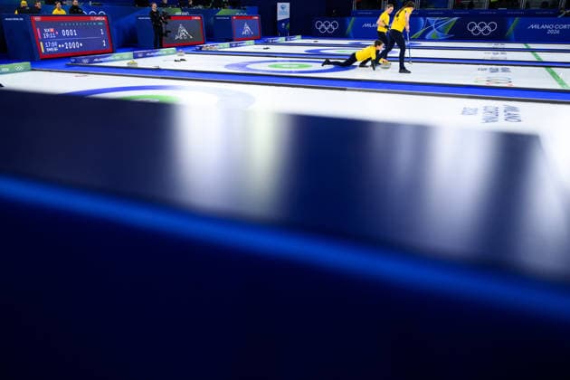 260222 Anna Hasselborg of Sweden competes in a women s gold medal curling match between Switzerland and Sweden during day 16 of the 2026 Winter Olympics on February 22, 2026 in Cortina. Photo: Jon Olav Nesvold BILDBYRAN COP 217 JE0130 curling Olympic Games, Olympische Spiele, Olympia, OS olympics winter olympics os ol olympiska spel vinter-os olympiske leker milano cortina 2026 milan cortina 2026 milano cortina 2026 olympic games milano cortina 2026 winter olympic games milano cortina-os milano cortina-ol vinter-ol 16 bbeng schweiz sveits sweden sverige dam *** 260222 Anna Hasselborg of Sweden competes in a women s gold medal curling match between Switzerland and Sweden during day 16 of the 2026 Winter Olympics on February 22, 2026 in Cortina Photo Jon Olav Nesvold BILDBYRAN COP 217 JE0130 curling olympic games olympics winter olympics os ol olympiska spel vinter os olympiske leker milano cortina 2026 milan cortina 2026 milano cortina 2026 olympic games milano cortina 2026 winter olympic games milano cortina os milano cortina ol vinter ol 16 bbeng schweiz sveits sweden sverige dam  Copyright: JONxOLAVxNESVOLD BB260222JE042