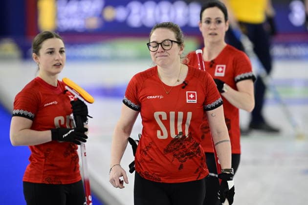 CORTINA, ITALY 20260222 Switzerland Alina Paetz during the women s final match between Switzerland and Sweden in the Olympic curling in Cortina. *** The image is included in the SPORTS PACKAGE. For others PAYMENT IMAGE *** CORTINA ITALY x10030x *** CORTINA, ITALY 20260222 Switzerland Alina Paetz during the women s final match between Switzerland and Sweden in the Olympic curling in Cortina The image is included in the SPORTS PACKAGE For others PAYMENT IMAGE CORTINA ITALY x10030x  Copyright: xJonasxEkströmer TTx OLYMPICS 2026 CURLING WOMEN FINAL SWITZERLAND-SWEDER