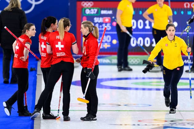 260222 Anna Hasselborg of Sweden competes in a women s gold medal curling match between Switzerland and Sweden during day 16 of the 2026 Winter Olympics on February 22, 2026 in Cortina. Photo: Jon Olav Nesvold BILDBYRAN COP 217 JE0130 curling Olympic Games, Olympische Spiele, Olympia, OS olympics winter olympics os ol olympiska spel vinter-os olympiske leker milano cortina 2026 milan cortina 2026 milano cortina 2026 olympic games milano cortina 2026 winter olympic games milano cortina-os milano cortina-ol vinter-ol 16 bbeng schweiz sveits sweden sverige dam *** 260222 Anna Hasselborg of Sweden competes in a women s gold medal curling match between Switzerland and Sweden during day 16 of the 2026 Winter Olympics on February 22, 2026 in Cortina Photo Jon Olav Nesvold BILDBYRAN COP 217 JE0130 curling olympic games olympics winter olympics os ol olympiska spel vinter os olympiske leker milano cortina 2026 milan cortina 2026 milano cortina 2026 olympic games milano cortina 2026 winter olympic games milano cortina os milano cortina ol vinter ol 16 bbeng schweiz sveits sweden sverige dam  Copyright: JONxOLAVxNESVOLD BB260222JE048
