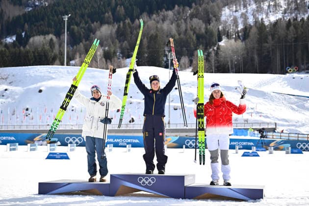 VAL DI FIEMME, ITALY 20260222 Ebba Andersson in the women s 5km at the Tesero cross-country skiing stadium during the Winter Olympics in Val di Fiemme, Italy. *** The image is included in the SPORTS PACKAGE. For others PAYMENT IMAGE *** VAL DI FIEMME ITALY x10430x *** VAL DI FIEMME, ITALY 20260222 Ebba Andersson in the women s 5km at the Tesero cross country skiing stadium during the Winter Olympics in Val di Fiemme, Italy The image is included in the SPORTS PACKAGE For others PAYMENT IMAGE VAL DI FIEMME ITALY x10430x  Copyright: xChristinexOlsson TTx 2026 OLYMPICS SKIING 5M WOMEN