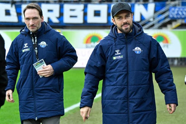 Paderborn, Home Deluxe Arena, 22 02 26, GER, Herren, 2 Bundesliga, Saison 2025 2026, SC Paderborn 07 Hertha BSC Berlin Bild Trainer Ralf KETTEMANN Paderborn DFL regulations prohibit any use of photographs as image sequences and or quasi video NRW Germany