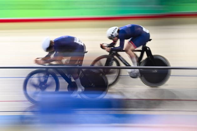 2026 British Cycling Lloyds National Track Championships Picture by Olly Hassell SWpix.com - 22 02 2026 - 2026 British Cycling Lloyds National Track Championships - National Cycling Centre, Manchester, England - Women s Sprint Quarterfinals - Rhian Edmunds (Team Inspired), Lauren Bell (Team Inspired) Copyright: x xSWpix.comx(t axPhotographyxHubxLtd)xOllyxHassell SWpix.comx SWP-3203-0927
