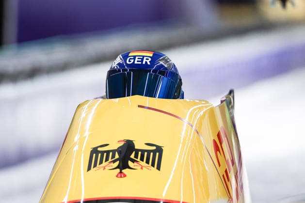 Francesco Friedrich, Matthias Sommer, Alexander Schuller, Felix Straub (GER) during the Olympic Winter games, Winterspiele,Spiele, Summer games Milano-Cortina 2026, Bobsleigh 4-man on February 21, 2026 at Cortina Sliding Center in Cortina d Ampezzo, Italy  Copyright: xLucianoxMariaxBisi IPAxSportx xipa-agency.netx xx IPA_71868111 IPA_Agency_IPA71868111