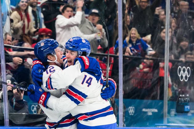 260222 Matt Boldy and Brock Faber of USA celebrate after the 0-1 goal in the men s Ice hockey, Eishockey final between Canada and USA during day 16 of the 2026 Winter Olympics on February 22, 2026 in Milan. Photo: Joel Marklund BILDBYRAN kod JM JM0802 bbeng ishockey ice hockey Olympic Games, Olympische Spiele, Olympia, OS olympics winter olympics os ol olympiska spel vinter-os olympiske leker milano cortina 2026 milan cortina 2026 milano cortina 2026 olympic games milano cortina 2026 winter olympic games milano cortina-os milano cortina-ol vinter-ol final usa united states canada kanada jubel *** 260222 Matt Boldy and Brock Faber of USA celebrate after the 0 1 goal in the men s ice hockey final between Canada and USA during day 16 of the 2026 Winter Olympics on February 22, 2026 in Milan Photo Joel Marklund BILDBYRAN kod JM JM0802 bbeng ishockey ice hockey olympic games olympics winter olympics os ol olympiska spel vinter os olympiske leker milano cortina 2026 milan cortina 2026 milano cortina 2026 olympic games milano cortina 2026 winter olympic games milano cortina os milano cortina ol vinter ol final usa united states canada kanada jubel  Copyright: JOELxMARKLUND BB260222JM014