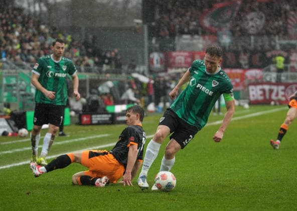Germany 2 Bundesliga 2025 2026, SC Preußen Münster vs 1 FC Kaiserslautern, Sunday 22 02 2026 LVM Preußenstadion Münster, Nordrhein Westfalen, Germany Paul Jaeckel SC Preußen Münster, 3 Copyright: xMerlexKölkingx