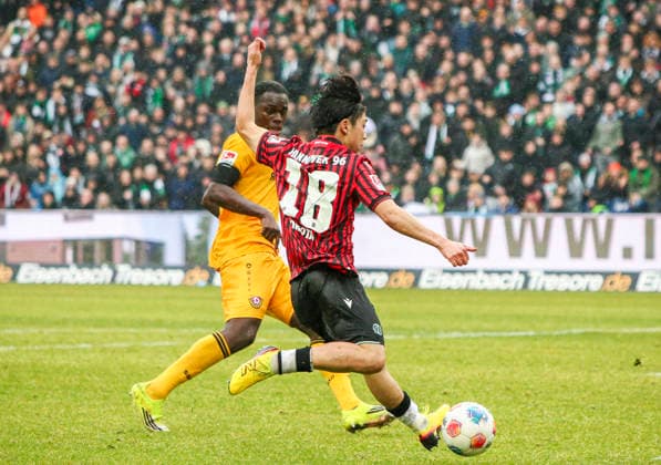 Germany Soccer 2 Bundesliga 2025 2026, Matchday 23 Hannover 96 vs Dynamo Dresden Heinz von Heiden Arena Stadion Hannover Goal chance Daisuke Yokota Hannover 96, 18 Hannover Copyright: xAymanxAlahmedx