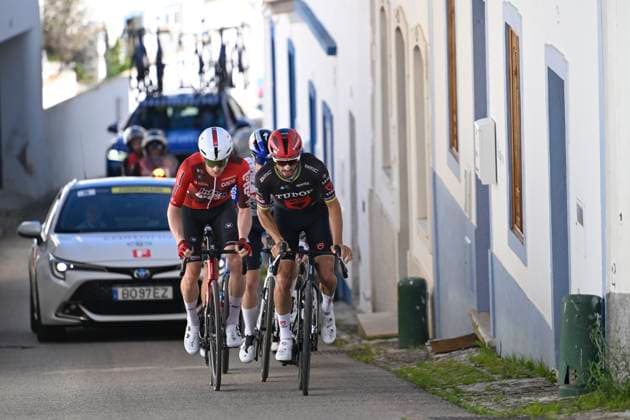 Volta Algarve 2026 Stage 5 ALTO DO MALHAO (LOULE), PORTUGAL - FEBRUARY 22 : Alaphilippe Julian (FRA) of Tudor Pro Cycling Team, Van Boven Luca (BEL) of Lotto Intermarche, Tratnik Jan (SLO) of Red Bull - BORA - Hansgrohe during stage 5 of the 52th edition of Volta Algarve an UCI ProSeries 2.Pro cycling road race stage for Men Elite of 148.4 km with start in Faro and finish in Alto do Malhao (Loule) on February 22, 2026 in Alto do Malhao (Loule), Portugal, 22 02 2026 ( Motordriver Guy De Vuyst - Alto do Malhao (Loule) Portugal  Copyright: xNicoxVereeckenx