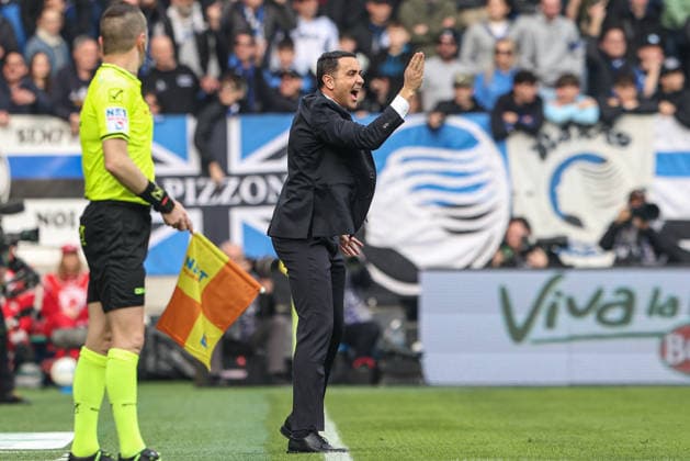 Atalanta™s head coach Raffaele Palladino during the Serie A soccer match between A.C Atalanta B.C. and Napoli at the New Balance Arena in Bergamo, Italy - Sunday, February 22, 2026. - Soccer .  Copyright: xStefanoxNicoli LaPressex