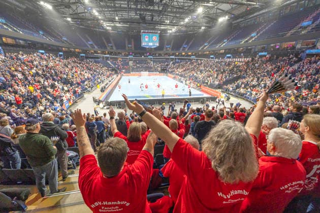 Handball Daikin Handball Bundesliga 2025 2026 Handball Sport Verein Hamburg vs MT Melsungen Spectators, Fans, Barclays Arena Barclays Arena Hamburg