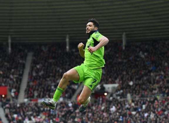 Raul Jimenez of Fulham celebrates scoring their first goal Sunderland v Fulham, Premier League, Football, Stadium of Light, Sunderland, UK - 22 Feb 2026Sunderland Stadium of Light United Kingdom EDITORIAL USE ONLY No use with unauthorised audio, video, data, fixture lists, club league logos or live services. Online in-match use limited to 120 images, no video emulation. No use in betting, games or single club league player publications. Copyright: xRichardxLee Shutterstockx 16681560bo
