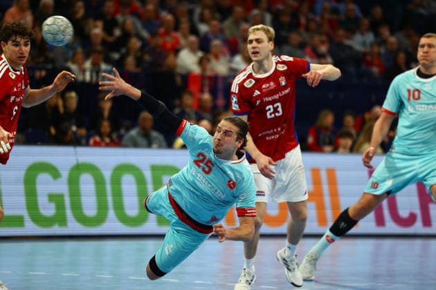 Handball I Men I Season 2025 2026 I Bundesliga I 22 Matchday I HSV Hamburg MT Melsungen I 22 02 2026 Olle Schefvert 25, MT Melsungen Hamburg Barclaycard Arena Hamburg Germany Copyright: xLobeca RalfxHomburgx