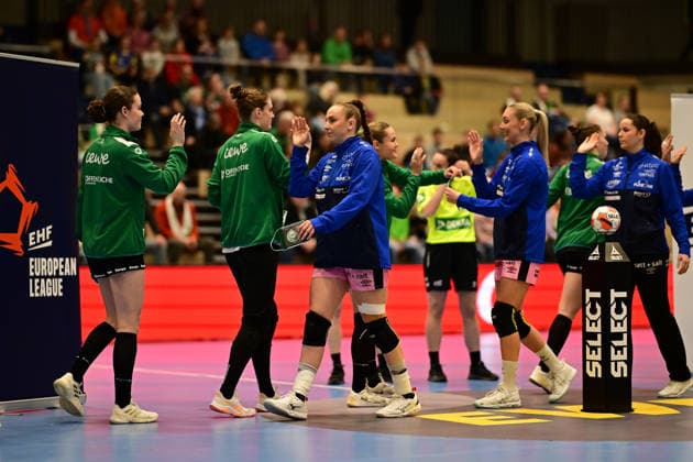 Handball I Women I Season 2025 2026 I EHF European League I VfL Oldenburg Tertnes Bergen I 22 02 2026 Reunion VfL Oldenburg Women and Tertnes Bergen Women Buxtehude Halle Nord NEW Lower Saxony Germany Copyright: xLobeca FelixxSchlikisx
