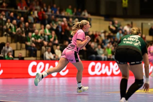 Handball I Women I Season 2025 2026 I EHF European League I VfL Oldenburg Tertnes Bergen I 22 02 2026 Cheers, excitement, enthusiasm, euphoria, joy, happiness, cheerfulness at Rikke Midtfjeld 18, Tertnes Bergen Buxtehude Halle Nord NEW Lower Saxony Germany Copyright: xLobeca FelixxSchlikisx