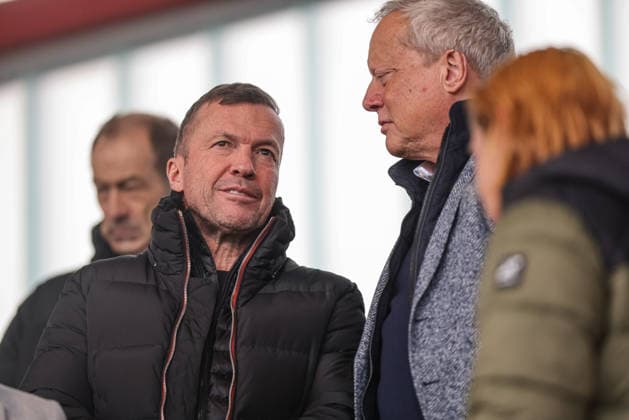 GER, Munich, FC Bayern Munich vs Vfl Wolfsburg, Google Pixel Womens Bundesliga, Football, DFB, Season 2025 2026, FC Bayern Campus, 19 Matchday in picture Lothar Matthäus as guest at the match FC Bayern Munich Women vs Vfl Wolfsburg at FC Bayern Campus DFB DFL REGULATIONS PROHIBIT ANY USE OF PHOTOGRAPHS AS IMAGE SEQUENCES AND OR QUASI VIDEO, 22 02 2026 Copyright: HMBxMedia HendrikxHamelau