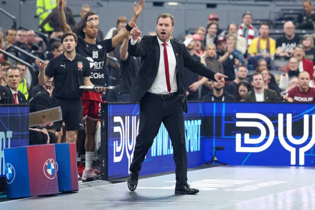 Anton Gavel BMA365 Bamberg Baskets, Head Coach gestures, GER, BMA365 Bamberg Baskets vs Alba Berlin, Basketball, BBL Cup, BMW TOP FOUR, Final, Season 2025 2026, 22 02 2026, GER, BMA365 Bamberg Baskets vs Alba Berlin, Basketball, BBL Cup, BMW TOP FOUR, Final, Season 2025 2026, 22 02 2026 Muenchen Copyright: xEibner-Pressefoto JennixMaulx EP_JML