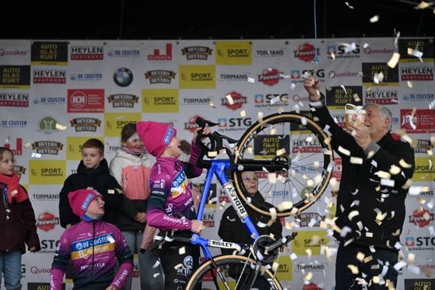 Belgian Laura Verdonschot and pictured after the women s elite race at the Sluitingsprijs Oostmalle cyclocross race, Sunday 22 February 2026, in Oostmalle, the last race of the 2025-2026 cyclocross season. LUCxCLAESSEN  x164535991x