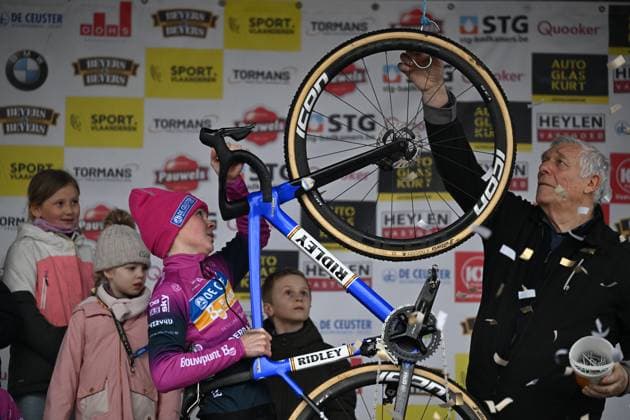 Belgian Laura Verdonschot and pictured after the women s elite race at the Sluitingsprijs Oostmalle cyclocross race, Sunday 22 February 2026, in Oostmalle, the last race of the 2025-2026 cyclocross season. LUCxCLAESSEN  x164535996x