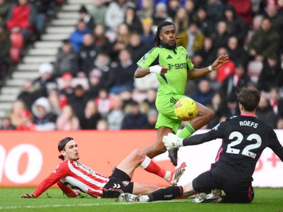 Alex Iowbi of Fulham scores their third goal Sunderland v Fulham, Premier League, Football, Stadium of Light, Sunderland, UK - 22 Feb 2026Sunderland Stadium of Light United Kingdom EDITORIAL USE ONLY No use with unauthorised audio, video, data, fixture lists, club league logos or live services. Online in-match use limited to 120 images, no video emulation. No use in betting, games or single club league player publications. Copyright: xRichardxLee Shutterstockx 16681560ck