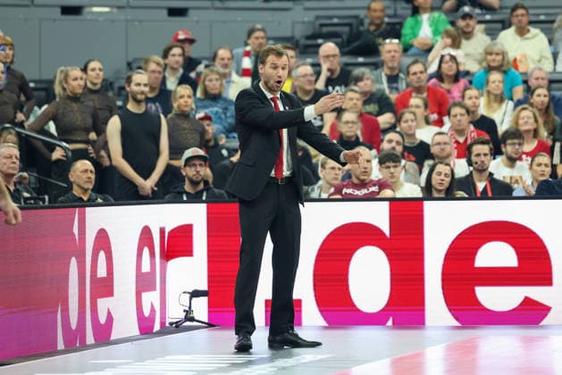 Anton Gavel BMA365 Bamberg Baskets, Head Coach gesticulates, GER, BMA365 Bamberg Baskets vs Alba Berlin, Basketball, BBL Cup, BMW TOP FOUR, Final, Season 2025 2026, 22 02 2026, GER, BMA365 Bamberg Baskets vs Alba Berlin, Basketball, BBL Cup, BMW TOP FOUR, Final, Season 2025 2026, 22 02 2026 Muenchen Copyright: xEibner-Pressefoto JennixMaulx EP_JML