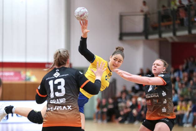 Handball, 2 Alsco HBF HC Leipzig VfL Waiblingen 22 02 2026 Marlene Tucholke 23, HC Leipzig 2 Alsco Handball Bundesliga Frauen, HBF, Saison 2025 2026, 19 Spieltag HC Leipzig vs VfL Waiblingen am 22 02 2026 in der Sporthalle Brüderstraße Leipzig Copyright: xBEAUTIFULxSPORTS JanxKaeferx