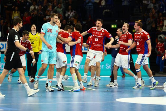 Handball I Men I Season 2025 2026 I Bundesliga I 22 Matchday I HSV Hamburg MT Melsungen I 22 02 2026 HSV Hamburg Hamburg victory celebration Barclaycard Arena Hamburg Germany Copyright: xLobeca RalfxHomburgx