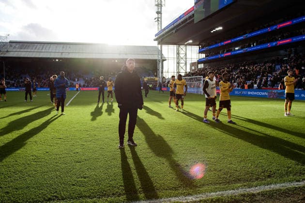 LONDON, ENGLAND - FEBRUARY 22: Rob Edwards manager of Wolverhampton Wanderers after the Premier League match between Crystal Palace and Wolverhampton Wanderers at Selhurst Park on February 22, 2026 in London, England. (Photo by Pedro Porru) SPO  Copyright: xPedroxPorru