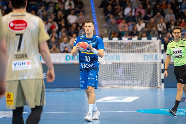 Handball I Men I Season 2025 2026 I Bundesliga I 22 Matchday I TVB Stuttgart TSV Hannover Burgdorf I 22 02 2026 Marco Mengon 30, TVB Stuttgart Stuttgart Porsche Arena Baden Württemberg Germany Copyright: xLobeca MaxxPetershansx