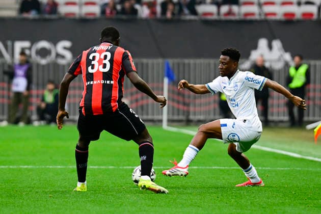 FOOTBALL : OGC Nice VS FC Lorient - Ligue 1 McDonald s - 22 02 2026 Arsene Kouassi (FC Lorient) - Ligue 1 McDonald™s match between OGC Nice and Football Club de Lorient on February 22, 2026 at the Allianz Riviera Stadium in Nice. NiceFrance  Copyright: xWilliamxCannarellax