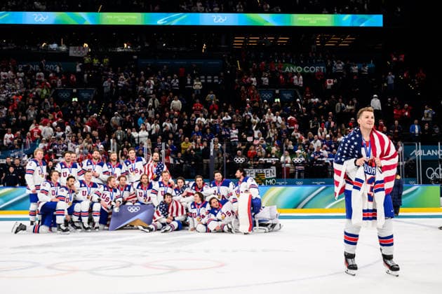 260222 Matthew Tkachuk of USA with the shirt of Johnny Gaudreau who died in 2024 after the men s Ice hockey, Eishockey final between Canada and USA during day 16 of the 2026 Winter Olympics on February 22, 2026 in Milan. Photo: Joel Marklund BILDBYRAN kod JM JM0802 bbeng ishockey ice hockey Olympic Games, Olympische Spiele, Olympia, OS olympics winter olympics os ol olympiska spel vinter-os olympiske leker milano cortina 2026 milan cortina 2026 milano cortina 2026 olympic games milano cortina 2026 winter olympic games milano cortina-os milano cortina-ol vinter-ol final usa united states canada kanada jubel *** 260222 Matthew Tkachuk of USA with the shirt of Johnny Gaudreau who died in 2024 after the men s ice hockey final between Canada and USA during day 16 of the 2026 Winter Olympics on February 22, 2026 in Milan Photo Joel Marklund BILDBYRAN kod JM JM0802 bbeng ishockey ice hockey olympic games olympics winter olympics os ol olympiska spel vinter os olympiske leker milano cortina 2026 milan cortina 2026 milano cortina 2026 olympic games milano cortina 2026 winter olympic games milano cortina os milano cortina ol vinter ol final usa united states canada kanada jubel  Copyright: JOELxMARKLUND BB260222JM099