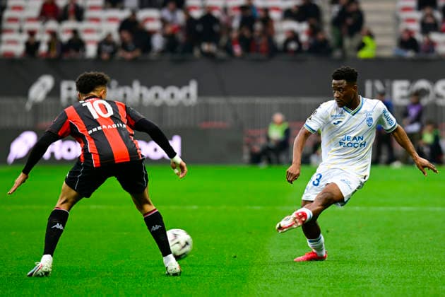 FOOTBALL : OGC Nice VS FC Lorient - Ligue 1 McDonald s - 22 02 2026 Arsene Kouassi (FC Lorient) - Ligue 1 McDonald™s match between OGC Nice and Football Club de Lorient on February 22, 2026 at the Allianz Riviera Stadium in Nice. NiceFrance  Copyright: xWilliamxCannarellax