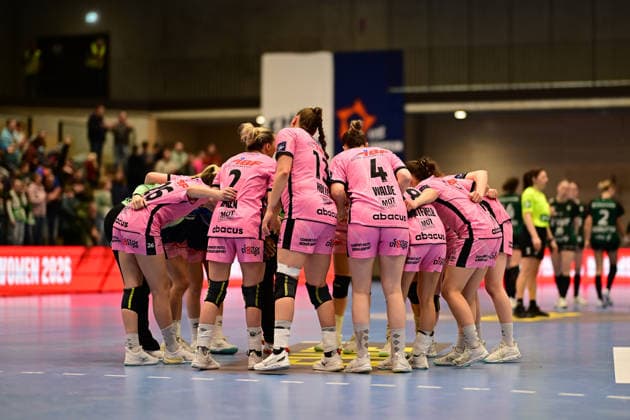 Handball I Women I Season 2025 2026 I EHF European League I VfL Oldenburg Tertnes Bergen I 22 02 2026 Cheers, excitement, enthusiasm, euphoria, joy, happiness, cheerfulness at Tertnes Bergen Women after the match against VfL Oldenburg Women Buxtehude Halle Nord NEW Lower Saxony Germany Copyright: xLobeca FelixxSchlikisx