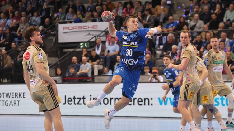 Stuttgart , Handball Daikin Bundesliga TVB Stuttgart vs TSV Hannover Burgdorf , Marco Mengon TVB