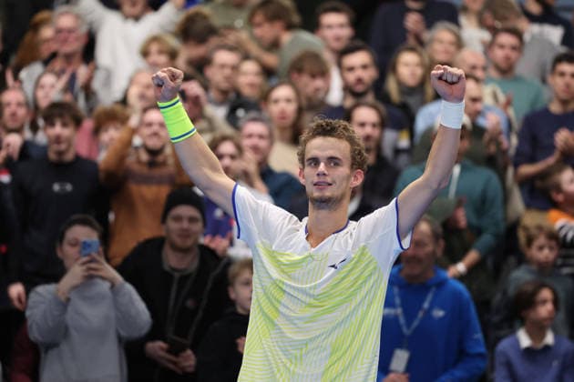 TENNIS : Finale simple Play In Challenger Lille 2026 - ATP, Tennis Herren 125 Challenger Tour - 22 02 2026 Victoire et joie de Luca VAN ASSCHE (France) lors de la finale simple au Play In Challenger Lille 2026, ATP 125 Challenger Tour, le 22 fÃ vrier 2026 - photo Laurent Sanson PsnewZ  Copyright: xLaurentxSANSONx xPsnewZx