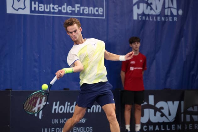 TENNIS : Finale simple Play In Challenger Lille 2026 - ATP, Tennis Herren 125 Challenger Tour - 22 02 2026 Luca VAN ASSCHE (France) lors de la finale simple au Play In Challenger Lille 2026, ATP 125 Challenger Tour, le 22 fÃ vrier 2026 - photo Laurent Sanson PsnewZ  Copyright: xLaurentxSANSONx xPsnewZx