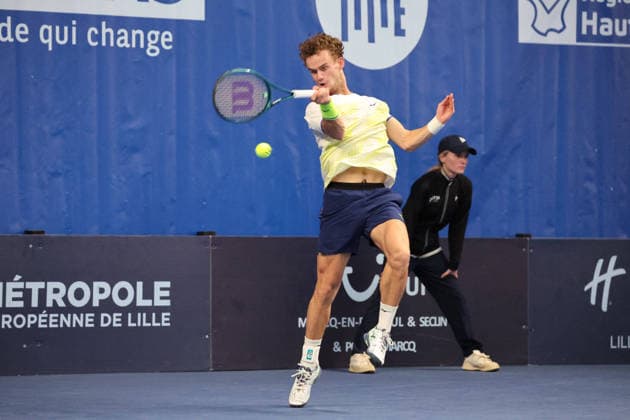 TENNIS : Finale simple Play In Challenger Lille 2026 - ATP, Tennis Herren 125 Challenger Tour - 22 02 2026 Luca VAN ASSCHE (France) lors de la finale simple au Play In Challenger Lille 2026, ATP 125 Challenger Tour, le 22 fÃ vrier 2026 - photo Laurent Sanson PsnewZ  Copyright: xLaurentxSANSONx xPsnewZx