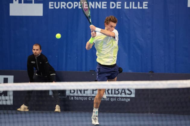 TENNIS : Finale simple Play In Challenger Lille 2026 - ATP, Tennis Herren 125 Challenger Tour - 22 02 2026 Luca VAN ASSCHE (France) lors de la finale simple au Play In Challenger Lille 2026, ATP 125 Challenger Tour, le 22 fÃ vrier 2026 - photo Laurent Sanson PsnewZ  Copyright: xLaurentxSANSONx xPsnewZx
