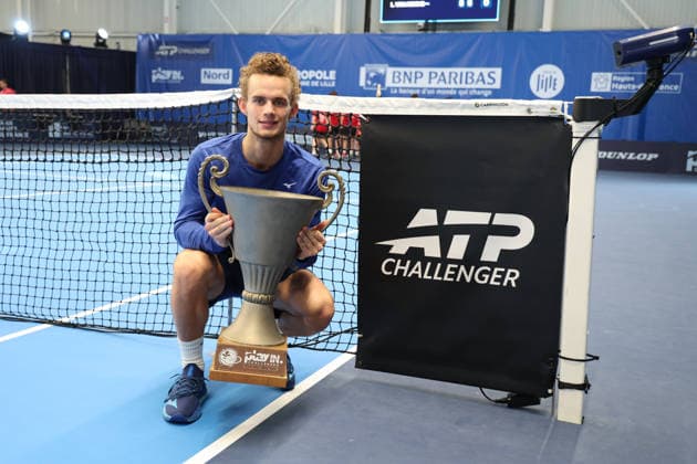 TENNIS : Finale simple Play In Challenger Lille 2026 - ATP, Tennis Herren 125 Challenger Tour - 22 02 2026 Victoire de Luca VAN ASSCHE (France) lors de la finale simple au Play In Challenger Lille 2026, ATP 125 Challenger Tour, le 22 fÃ vrier 2026 - photo Laurent Sanson PsnewZ  Copyright: xLaurentxSANSONx xPsnewZx