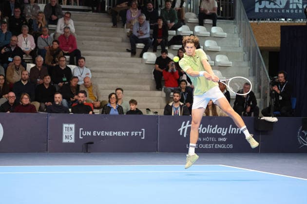 TENNIS : Finale simple Play In Challenger Lille 2026 - ATP, Tennis Herren 125 Challenger Tour - 22 02 2026 Alexander BLOCKX (Belgique) lors de la finale simple au Play In Challenger Lille 2026, ATP 125 Challenger Tour, le 22 fÃ vrier 2026 - photo Laurent Sanson PsnewZ  Copyright: xLaurentxSANSONx xPsnewZx