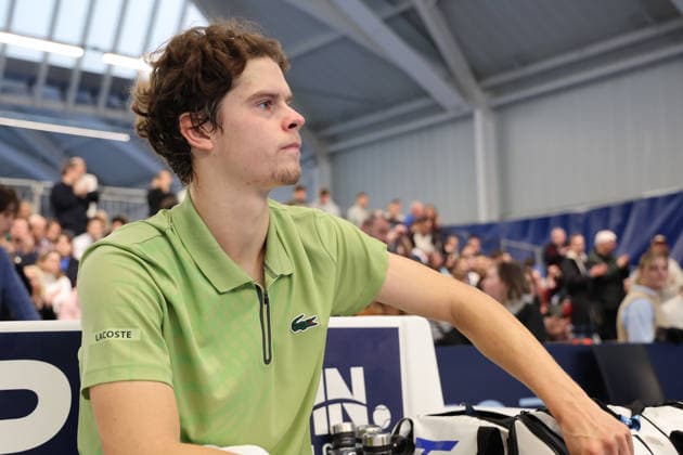 TENNIS : Finale simple Play In Challenger Lille 2026 - ATP, Tennis Herren 125 Challenger Tour - 22 02 2026 Alexander BLOCKX (Belgique) lors de la finale simple au Play In Challenger Lille 2026, ATP 125 Challenger Tour, le 22 fÃ vrier 2026 - photo Laurent Sanson PsnewZ  Copyright: xLaurentxSANSONx xPsnewZx