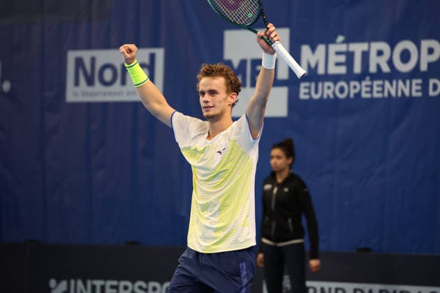 TENNIS : Finale simple Play In Challenger Lille 2026 - ATP, Tennis Herren 125 Challenger Tour - 22 02 2026 Victoire et joie de Luca VAN ASSCHE (France) lors de la finale simple au Play In Challenger Lille 2026, ATP 125 Challenger Tour, le 22 fÃ vrier 2026 - photo Laurent Sanson PsnewZ  Copyright: xLaurentxSANSONx xPsnewZx