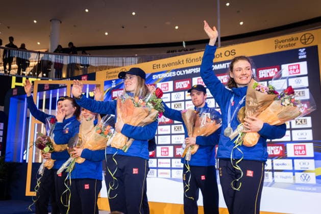 260222 Martin Ponsiluoma, Jesper Nelin, Sebastian Samuelsson, Linn Gestblom, Anna Magnusson, Elvira Öberg and Hanna Öberg of the Swedish national biathlon team poses for a portrait during a homecoming celebration event after returning home from the 2026 Winter Olympics on February 22, 2026 in Stockholm. Photo: Caisa Rasmussen BILDBYRAN COP 353 CR0030 skidskytte biathlon skiskyting Olympic Games, Olympische Spiele, Olympia, OS olympics winter olympics os ol olympiska spel vinter-os olympiske leker milano cortina 2026 milan cortina 2026 milano cortina 2026 olympic games milano cortina 2026 winter olympic games milano cortina-os milano cortina-ol vinter-ol 12 bbeng sverige *** 260222 Martin Ponsiluoma, Jesper Nelin, Sebastian Samuelsson, Linn Gestblom, Anna Magnusson, Elvira Öberg and Hanna Öberg of the Swedish national biathlon team poses for a portrait during a homecoming celebration event after returning home from the 2026 Winter Olympics on February 22, 2026 in Stockholm Photo Caisa Rasmussen BILDBYRAN COP 353 CR0030 biathlon biathlon olympic games olympics olympics winter olympics os olympiska spel vinter os olympiske leker milano cortina 2026 milan cortina 2026 milano cortina 2026 olympic games milano cortina 2026 winter olympic games milano cortina os milano cortina ol vinter ol 12 bbeng sverige  Copyright: CAISAxRASMUSSEN BB260222ZX082