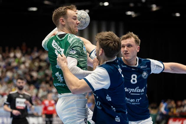 1 Handball Bundesliga Bergischer HC vs Füchse Berlin, 22 02 2026 DUESSELDORF, GERMANY FEBRUARY 22 Mathias Gidsel 19, Füchse Berlin during the HBL Bundesliga match between 1 Handball Bundesliga Bergischer HC vs Füchse Berlin at Mitsubishi Electric HALLE on Matchday 22 February 22, 2026 in Duesseldorf, Germany Copyright: xBEAUTIFULxSPORTS KennyxBeelex