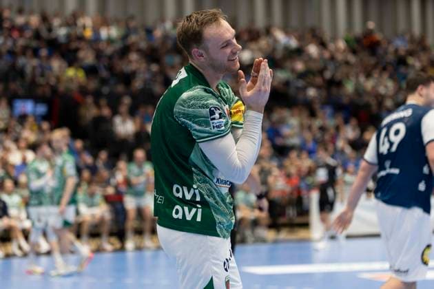 1 Handball Bundesliga Bergischer HC vs Füchse Berlin, 22 02 2026 DUESSELDORF, GERMANY FEBRUARY 22 Mathias Gidsel 19, Füchse Berlin during the HBL Bundesliga match between 1 Handball Bundesliga Bergischer HC vs Füchse Berlin at Mitsubishi Electric HALLE on Matchday 22 February 22, 2026 in Duesseldorf, Germany Copyright: xBEAUTIFULxSPORTS KennyxBeelex