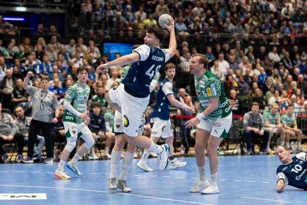 1 Handball Bundesliga Bergischer HC vs Füchse Berlin, 22 02 2026 DUESSELDORF, GERMANY FEBRUARY 22 Aron Seesing 49, Bergischer HC during the HBL Bundesliga match between 1 Handball Bundesliga Bergischer HC vs Füchse Berlin at Mitsubishi Electric HALLE on Matchday 22 February 22, 2026 in Duesseldorf, Germany Copyright: xBEAUTIFULxSPORTS KennyxBeelex