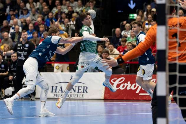 1 Handball Bundesliga Bergischer HC vs Füchse Berlin, 22 02 2026 DUESSELDORF, GERMANY FEBRUARY 22 Nils Lichtlein 17, Füchse Berlin during the HBL Bundesliga match between 1 Handball Bundesliga Bergischer HC vs Füchse Berlin at Mitsubishi Electric HALLE on Matchday 22 February 22, 2026 in Duesseldorf, Germany Copyright: xBEAUTIFULxSPORTS KennyxBeelex