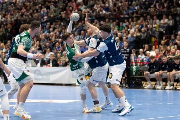 1 Handball Bundesliga Bergischer HC vs Füchse Berlin, 22 02 2026 DUESSELDORF, GERMANY FEBRUARY 22 Nils Lichtlein 17, Füchse Berlin during the HBL Bundesliga match between 1 Handball Bundesliga Bergischer HC vs Füchse Berlin at Mitsubishi Electric HALLE on Matchday 22 February 22, 2026 in Duesseldorf, Germany Copyright: xBEAUTIFULxSPORTS KennyxBeelex