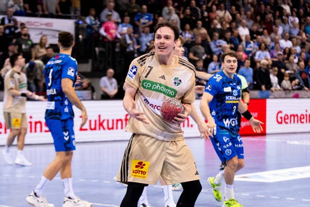 Leif Tissier, TSV Hannover Burgdorf, 07 tut sien Möglichstes, in vain TVB Stuttgart vs TSV Hannover Burgdorf, DAIKIN Handballbundesliga, 22 Matchday, Season 2025 2026, 22 02 2026 Eibner Pressefoto Andreas Ulmer TVB Stuttgart vs TSV Hannover Burgdorf, DAIKIN Handballbundesliga, 22 Matchday, Season 2025 2026, 22 02 2026 Stuttgart Copyright: xEibner-Pressefoto AndreasxUlmerx EP_AUR