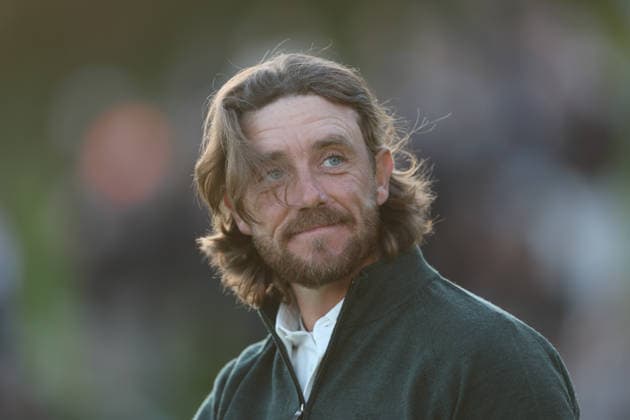 February 22, 2026, Pacific Palisades, California, USA: TOMMY FLEETWOOD looks towards the crowd after finishing on the 18th hold during the second round of the Genesis Invitational at the Riviera Country club in Pacific Palisades, California. Golf_PGATour_Genesis_Invitational  - ZUMAt158 20260222_zsp_t158_005 Copyright: xBrentonxTsex